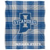 Indiana State University Campus Plaid Spirit Silky Touch Super Soft Throw Blanket 50x60 - 2 of 4
