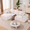 VEVOR Modular Sectional Sofa, L Shaped Modular Sofa with Chaise, with High Rebound Sponge and Density, Upholstered Corduroy Couch with Cushion, Beige - 2 of 4