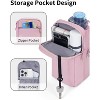 BABYYER Water Bottle Holder with Strap 32oz Insulated Water Bottle Carrier Sling Bag (pink) - 2 of 4