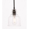 Elegant Lighting Pierce 1 light Black and Clear seeded glass pendant - 3 of 4
