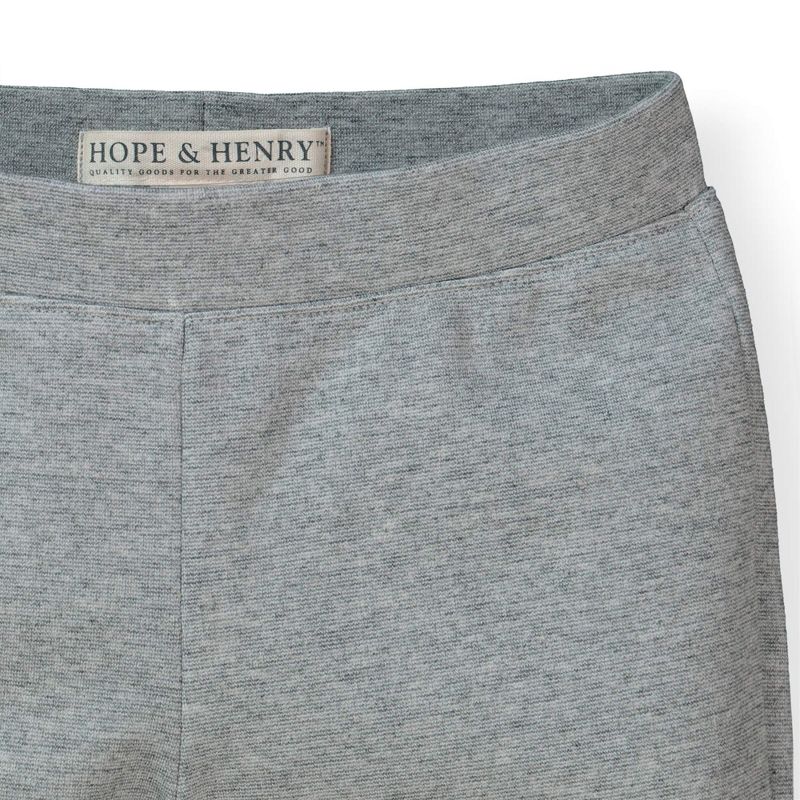 Hope & Henry Girls' Button Cuff Ponte Pant, Kids, 4 of 6