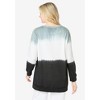 Woman Within Plus Size Tie-Dyed Knit Sweatshirt Tunic - 3 of 4