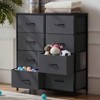 SKRAN Dresser With 8 Drawers - Fabric Storage Tower, Organizer Unit For Living Room, Hallway - Steel Frame, Wooden Top & Easy Pull Fabric Bins - 2 of 4