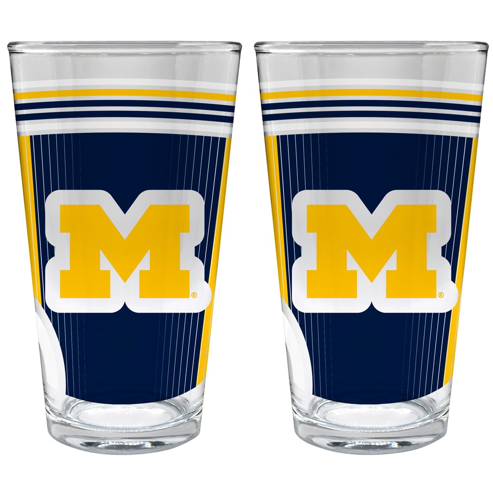 Photos - Glass NCAA Michigan Wolverines 2pc Pint  Set