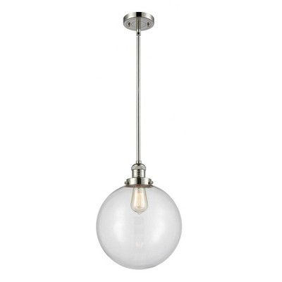 Beacon - 1 Light Stem Hung Mini Pendant In Industrial Style-15 Inches Tall and 12 Inches Wide