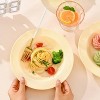 LunaLulinlk Western Plate,White Dinner Plates,12-inch,Durable Ceramic,round Edge Everyday Use, Plastic,White - 4 of 4