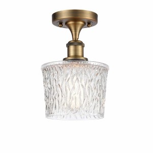 Niagra - 1 Light Semi-Flush Mount In Industrial Style-11 Inches Tall and 6.5 Inches Wide - 1 of 1