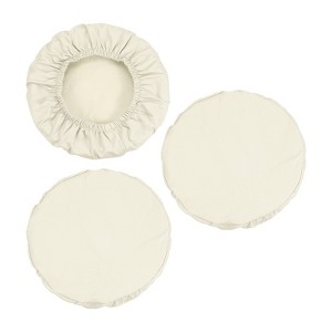 Unique Bargains Round Washable Elastic Bar Stool Cover for Dia 12"-14" Chair 3 Pcs - 1 of 4