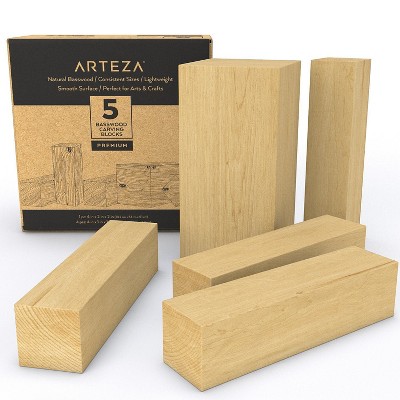 Arteza Basswood Carving Blocks