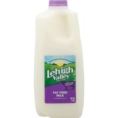 Lehigh Valley Skim Milk - 0.5gal