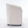 Homy Casa Modern Chenille Swivel Accent Chair with Rounded Back and 360° Base, for Living Room or Bedroom, Beige - 4 of 4