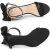Allegra K Women's Bow Back Ankle Straps Stiletto High Heel Sandals - 4 of 4