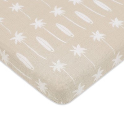 Babyletto Beach Bum Muslin All-Stages Midi Crib Sheet