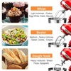 Dexmalle 4.8QT 12 Speeds Tilt-head Food Mixer with Dough Hook, Rotary Knob - 2 of 4
