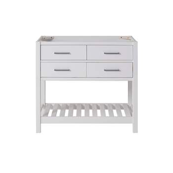 36" Harrison Vanity Cabinet White - Alaterre Furniture