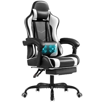 LACOO 2024 Ergonomic Gaming Chair with Massage ang Footrest