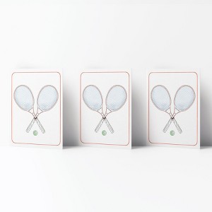 Everyday Greeting Card Pack (3ct) "Tennis Weekender Society" by Ramus & Co - 1 of 4