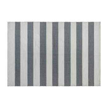 5'x7' Rectangle Hand Made Woven Solid Area Rug Gray - Flash Furniture