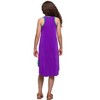 Girls Sleeveless Colorblock HighLow Knee Length Dress - 24sevenKid™ - 3 of 4
