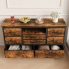 8 Dresser TV Stand with LED Light, 47'' Wide TV Stand with 8 Deep Drawers for Bedroom, Chest of Drawers with AC Outlets and 2 USC Ports - 3 of 4