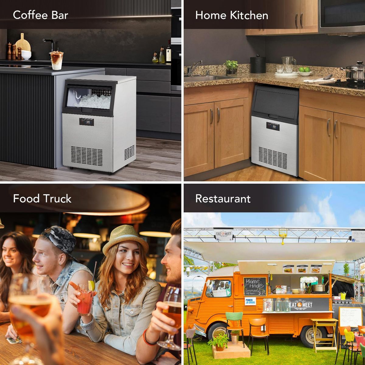 Garvee Ice Maker Machine 80LBS/24H, Commercial Countertop Ice Maker with 30LBS Bin, Freestanding for Home Bar Party - thumbnail 5