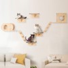 VEVOR Wall Mounted Cat Shelves, Cat Wall Shelves and Perches with Jumping Boards,  Cat Beds, Hammocks & Cat Tree, Cat Furniture, Brown - 2 of 4