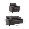 Faux Leather Sofa and Chair ,Ultimate Comfort Couch for Living Room-Morden Fort - 2 of 4