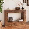 KIGFTSOD Farmhouse Console Table, Sofa & Accent Table with Storage, Narrow Design for Hallway, Living Room, Entrance - 4 of 4