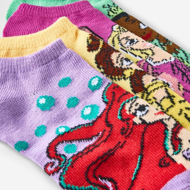 Girls' Disney Princess 6pk Socks, 3 of 4