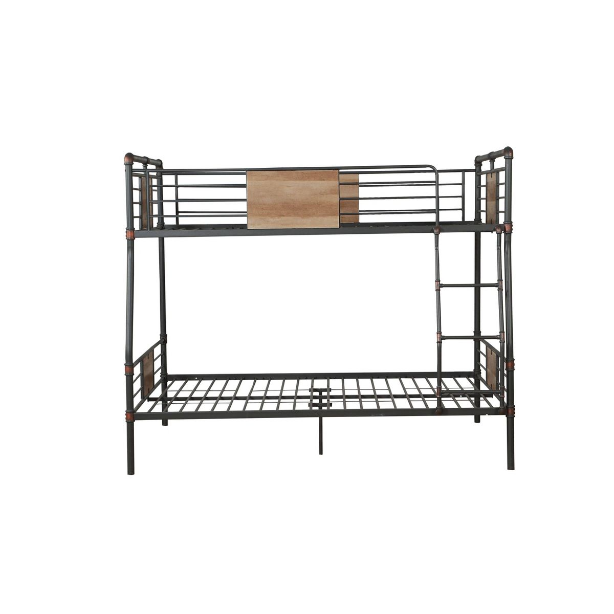 Acme Furniture 83" Full Xl/Queen Bunk Bed Brantley Loft and Bunk Bed Sandy Black & Dark Bronze Hand-Brushed: Integrated Ladder - thumbnail 7