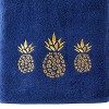 Gilded Pineapple Bath Towel Navy - SKL Home - 3 of 3