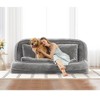 SKRAN Extra Large Human Dog Bed,Lazy Couch Giant Bean Bag Lounge Chair,Comfy Tatami With Adjustable Backrests And 2 Pillows Fits You & Pets - 3 of 4