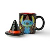 Silver Buffalo Disney Lilo & Stitch Halloween Witch 18oz Ceramic Mug with Sculpted Topper - 2 of 4