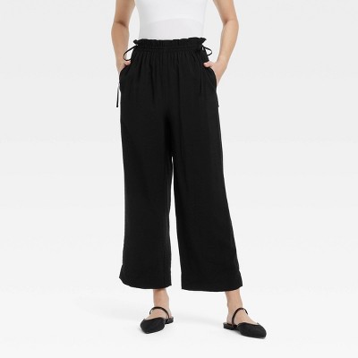 Women's High-Rise Straight Leg Side-Tie Pull-On Pants - A New Day™
