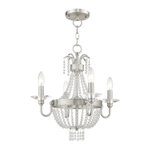 Livex Lighting Valentina 4 - Light Chandelier in  Brushed Nickel - 1 of 3