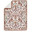 Sweet Jojo Designs Girl Crib Bedding + BreathableBaby Breathable Mesh Liner Boho Floral Wildflower Orange and Ivory 6pc - 4 of 4