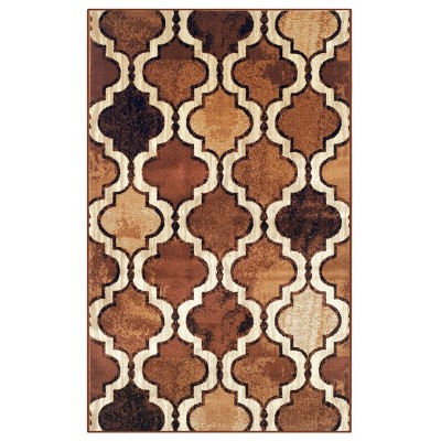 Traditional Floral Scroll Indoor Area Rug or Runner by Blue Nile Mills