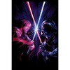 Juniors Womens Star Wars: Obi-Wan Kenobi Vader vs Kenobi Artistic Lightsaber Duel T-Shirt - image 2 of 4