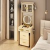 Karl Home Makeup Vanity Set with LED Lights and Power Outlets - 2 of 4
