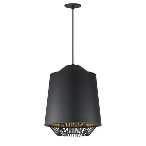 ET2 Lighting Phoenix 1 - Light Pendant in  Black/Gold - 1 of 3