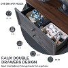 SinCiDo Farmhouse Dresser with 6 Drawer, 58" Wide Vertical Dresser, Drawers Organizer Closet, 2 Different Drawer Sizes for Living Room - 4 of 4