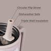 HydroJug Traveler - Water Bottle with Handle & Flip Straw - Leak Resistant Tumbler, Insulated, Stainless Steel & Rubber Base - 3 of 4