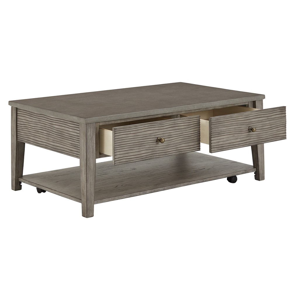 Inspire Q Vazquez Coffee Table Antique Gray
