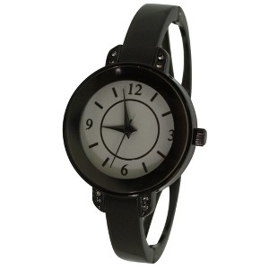 Olivia Pratt Metallic Round Face Bangle Women Watch - 1 of 3