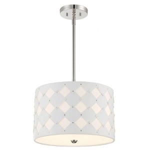 George Kovacs Lighting Patchwork 3 - Light Pendant in  Polished Nickel - 1 of 1