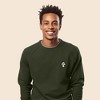 Dalix Mushroom (Glow in the Dark) Embroidered Fleece Sweatshirt Pullover Mens - 3 of 4