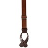 CTM Men's Coated Leather Button-End Y-Back Suspender with Bachelor Buttons - 3 of 4