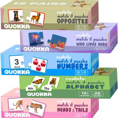 QUOKKA Matching Puzzles Set of 5