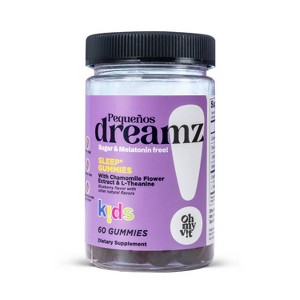 Oh My Vit Pequeños Dreamz Kids' Sleep Gummies - Melatonin & Sugar Free - 60ct - 1 of 4