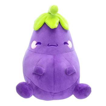 Toynk MochiOshis Eggplant 10-Inch Character Plush Toy | Murasaki Nasukkoshi